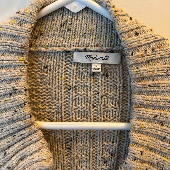 Madewell Women's Gray Cable Knit Sweater - Picture 2 of 4